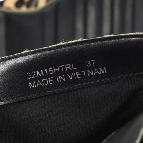 TopShop Chunky Heel Boots NWOT  Calf Hair Leopard Brown Black Booties Size 37 - Picture 10 of 12